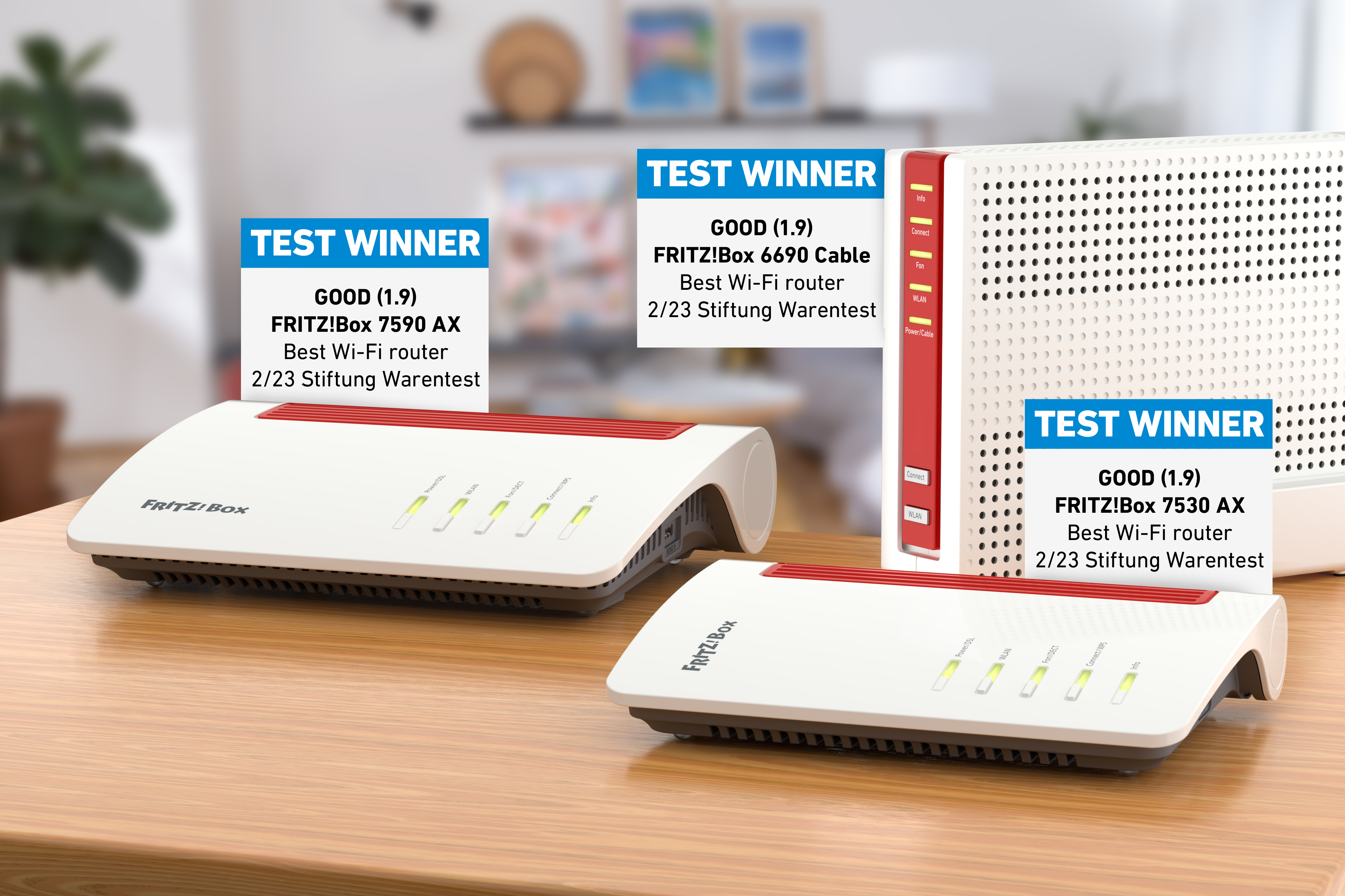 FRITZ! 5 razy na podium w wynikach testów instytutu „Stiftung Warentest”
