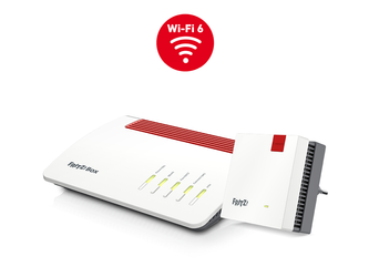 FRITZ!Box 7590 AX DSL WAN Wi-Fi 6 MESH + FRITZ!Repeater 1200 AX Wi-Fi 6 MESH